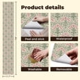 thumbnail image 5 of Peel and Stick Wallpaper Vintage Floral Pink Green Blossoms Wall Mural 17.7in x 9.8ft Self Adhesive Removable Wall Paper Renter Friendly Wallpaper for Nursery Bedroom Cabinets, 5 of 8