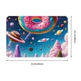 thumbnail image 3 of Fotbe Extra Durable Door Mat - Dirt Trapping Outdoor Welcome Mats - Non-Slip Outdoor Door Mats - Low Profile Front Door Mat - Indoor (16" x 24", Colorful Donut ), 3 of 8