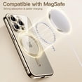 thumbnail image 4 of JETech Electroplated Case for iPhone 15 Pro Max 6.7-Inch, Camera Lens Full Protection, Compatible with MagSafe Wireless Charging, Shockproof Soft TPU Phone Cover (Natural Titanium), 4 of 7
