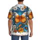 thumbnail image 3 of Fotbe Spring Butterfly Flowers Camisa Estampada de Manga Corta para Hombre, Casual de Verano, Estilo Playero, Sin Arrugas-3X-Large, 3 of 5