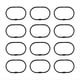 thumbnail image 1 of 12 Piezas de Abiertos para Cortina de Ducha, Anillos Ovalados para Colgar para de Barra, Baño de Metal Negro, 1 of 5