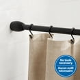 thumbnail image 2 of Mainstays Adjustable Shower Curtain Tension Rod, 43" - 72", Black, 2 of 4