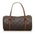 thumbnail image 3 of Unisex Pre-Owned Authenticated Louis Vuitton Monogram Papillon 26 Canvas Brown Handbag Top HandleBag, 3 of 12