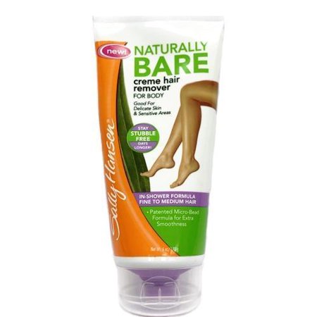 Sally Hansen Naturally Bare Creme Hair Remover for Body (6 oz.) Fine to Medium Hair