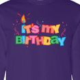 thumbnail image 4 of Inktastic It's My Birthday Letters Long Sleeve T-Shirt, 4 of 5