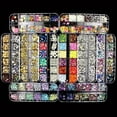 thumbnail image 2 of 12 Grid/Box 3D Shiny Manicure Accessories, Transparent AB Nail Rhinestones, Colorful Nail Art Kit, 2 of 20