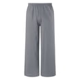 thumbnail image 3 of CAIVO Kids Capri Pants Summer Leisure Wide Leg Elastic Waist Linen Cropped Pant Beach For Girls Boys Trousers Cute Summer Bottoms for Toddler Playful Casual Styles, 3 of 4