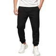thumbnail image 2 of HAOTAGS Fleece-Lined Sweatpants for Boys & Girls Elastic Waist with Functional Side Pockets, Warm & Stretchy Joggers Black Size 9, 2 of 7