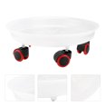 thumbnail image 3 of Plant Pot Holder 1Pc Universal Wheel Flowerpot Base Flower Pot Holder Water Storage Tray (White), 3 of 6