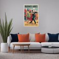 thumbnail image 5 of La Boca Classic Poster Retro Buenos Aires Cityscape with Culture & Landmarks Canvas Poster, 5 of 8