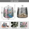 thumbnail image 2 of Yayeee Ashtray with Lid for Cigarette Smokeless Stainless Steel Home Ash Holder, Blue Plants Window, 2 of 7