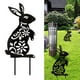 thumbnail image 4 of Bunny Silhouette Garden Sculpture, Animal Silhouette - Accesorios decorativos para exteriores y adornos de jardín CUTICAT Estaca de silueta, 4 of 8
