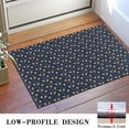 thumbnail image 3 of Dark Blue Christmas Gingerbread Pattern Door Rugs,Washable Non Slip Door Mats Indoor,Decorative Door Mats,Entry Mat Indoor for Entrance,Bedroom,Kitchen,Bathroom,16"x24", 3 of 6