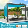 thumbnail image 3 of LOVE STORY Custom Size 15'x22' Turquoise Blue Sun Shade Cloth with Grommets Pergola Shade Cover 95% UV Protection for Outdoor, 3 of 8