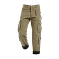 thumbnail image 6 of IROINNID Mens Cargo Pants Solid Color Overalls Multi-Pocket Pants Rigid Waist Pants, 6 of 8