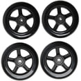 thumbnail image 2 of FrostHike Roues de Remplacement pour Trottinette avec Roulements Roues de Trottinette 120mm 4 Pcs (Noir&Noir Cinq Étoiles), 2 of 2