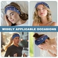 thumbnail image 6 of COEQINE Galaxy Star Nurse Button Headband Women's Workout Headbands Non Slip Sport Sweatbands Yoga Hairbands Nurse Headband Men Sweatband for Running,Workout,Basketball, 6 of 7