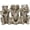 Sliver, variant on Three Monkeys Statue See-No Speak-No Hear-No Evil Brown 2.8"   Office Decoration Gifts PTZD047