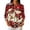 Red#100819BB, variant on Garbnen Christmas Womens Polo Shirts Christmas Tree 3 4 Sleeve Tops for Women Xmas Button Down Fall Winter Relaxed Fit Golf Shirts for Women