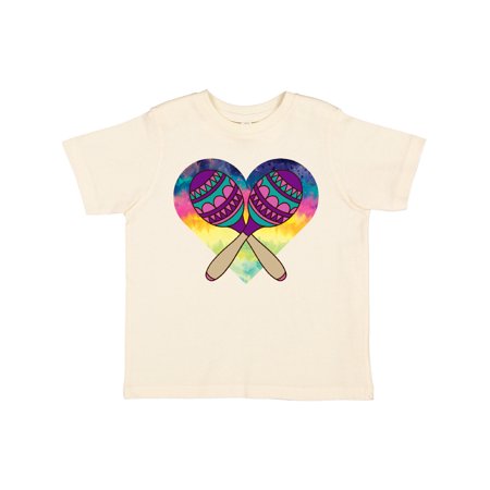 

Inktastic Cinco De Mayo Maracas Heart Gift Toddler Toddler Girl T-Shirt