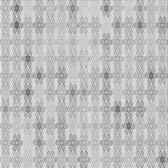Ahgly Company Machine Washable Indoor Square Transitional Platinum Gray Area Rugs, 7' Square
