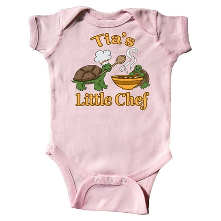 

Inktastic Tia s Little Chef with Cute Turtles Gift Baby Boy or Baby Girl Bodysuit