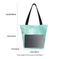 thumbnail image 4 of Kdxio Blue Marble Women Reusable Grocery Bags Foldable Ripstop,Reusable Shopping Bags for Shopping,Gym,Gift, 4 of 7