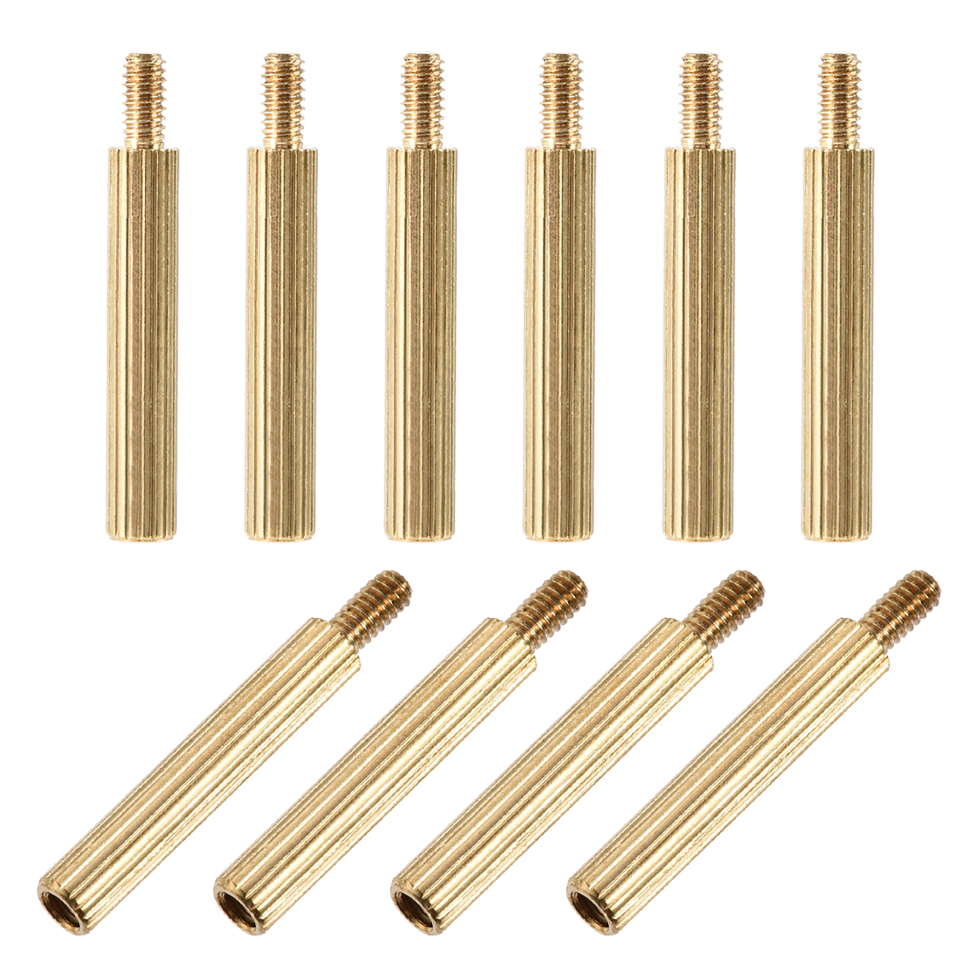 M2*3+3-M2*25+3 Knurled Spacer Stand-Off Male-Female Brass Threaded HOT 