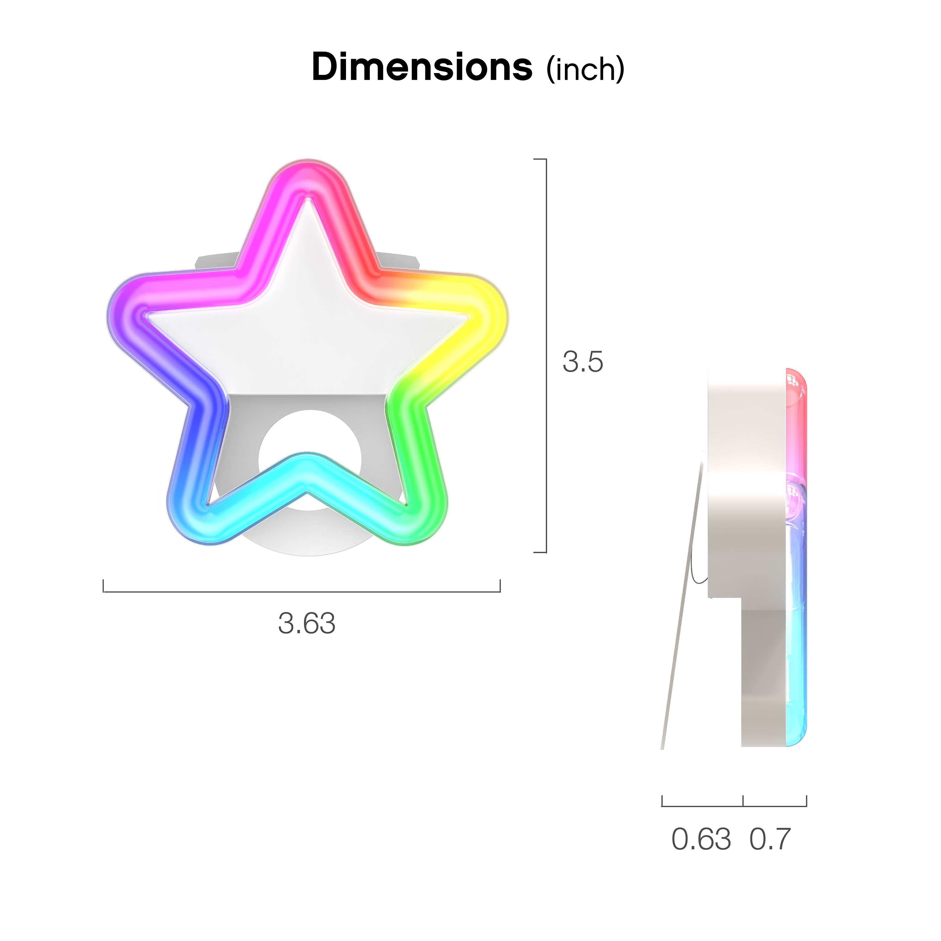 On Air Mini Mobile Star Light, Compact Ring Light with Full RGB LED Lights