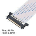 thumbnail image 3 of Uxcell FFC FPC Cable 0.5mm Pitch 51 Pin 400mm Flat Ribbon Cable for LCD Screen, 3 of 5