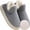 Grey, variant on Hadanceo Unisex Sunshine Cloud Slippers – Thickened Plush Warm Cotton Boot Style Home Shoes