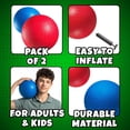 Recess Pe 7 Inch Red & Blue Dodgeball Set - (2-Pack) with Pump - Kickball ...