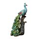 thumbnail image 5 of Estatua de pavo real, escultura animal de resina, adorno de mesa coleccionable para dormitorio Izquierda, 5 of 9