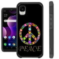 thumbnail image 1 of Compatible with TCL 30Z T602DL Hybrid Fusion Guard Phone Case Cover (Peace Flower), 1 of 1