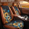 thumbnail image 3 of COEQINE Quilted Front Seat Covers for Cars 2 Pack, Decorative Soft Captain Chair Seat Cover Fit Four Seasons, Easy Install Pet Car Seat Cover, Sunflower Butterfly Galaxy, 3 of 7