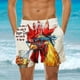 thumbnail image 1 of Pantalones cortos de playa holgados de verano para hombre, con bolsillos, para nadar., 1 of 6