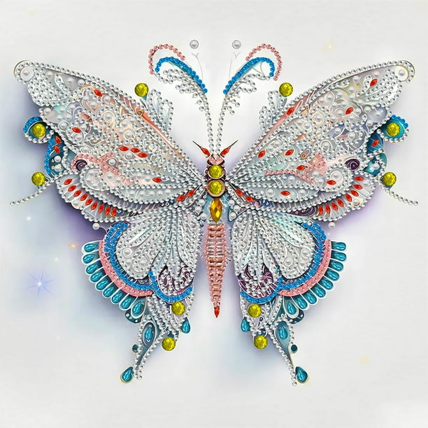 Cuadros Decorativos 5D DIY parcial especial en forma de taladro diamante pintura mariposa Kit decoración (K199) DQrwqpou Nuevos Originales