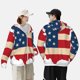 thumbnail image 4 of Fotbe American Flag Map Chaqueta con Protección Solar UPF 50+ para Hombre y Mujer, Camisa con Capucha y Bolsillos-Small, 4 of 7