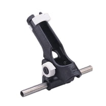 Pactrade Marine Adjustable Boat Black Plastic Fishing Rod Holder Rail Mount