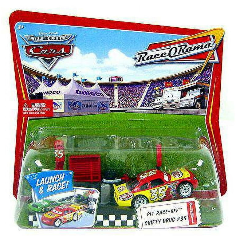 Disney Cars Pit Row Race-Off Shifty Drug No. 35 Diecast Car