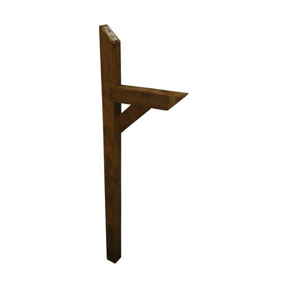 Alexandria Moulding 72 in. Natural Brown Pine Mailbox Post