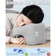 thumbnail image 5 of Almohada de viaje ergonómica, espuma viscoelástica que favorece una postura correcta de la columna cervical, algodón viscoelástico de recuperación lenta que proporciona apoyo y recupera su forma, 5 of 7