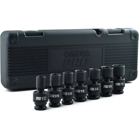 

Omega Pro 83020 7-Piece 1/2 Drive Swivel SAE Impact Socket Sets