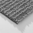 thumbnail image 2 of Zebrux Non Slip Thick Shaggy Modern Designed Chenille Bathroom Rugs, Bath Mats for Bathroom Extra Soft and Absorbent - Bath Rugs Set for Indoor/Kitchen (20 x 30 + 15 x 23'', Light Grey), 2 of 3