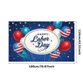 thumbnail image 6 of Decorative Design Happy Labor Day Banner Colorful Balloons Patriotic Theme for Outdoor Party Indoor Decoration Holiday Celebration, 6 of 8