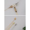 thumbnail image 2 of Vintage Hat Pin Classic Long Handle Geometric Hatpin And Hollow Out Pearl Stick Lapel Pins Pack of 3, 2 of 5