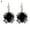 Black, variant on Ayyufe Women Shiny Rhinestone Leverback Earrings Wedding Engagement