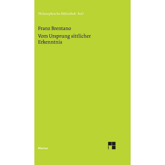 Vom Ursprung sittlicher Erkenntnis, (Hardcover)