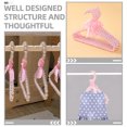 thumbnail image 3 of OULII 3 Pcs Cintres Roses Gain de Place pour Vêtements de Bébé et Tout-Petits, 3 of 8