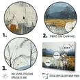 thumbnail image 3 of Designart "Tranquil Minimalism In Beige And Blue Countryside IV" Countryside Floater Framed Canvas Prints, 3 of 5